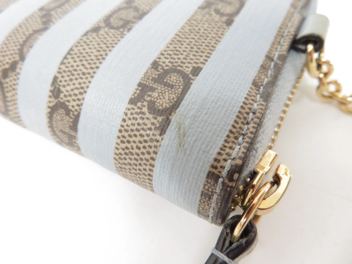 $450 2019 Gucci GG Supreme Marmont Zip Around Coin Wallet 456126-525040