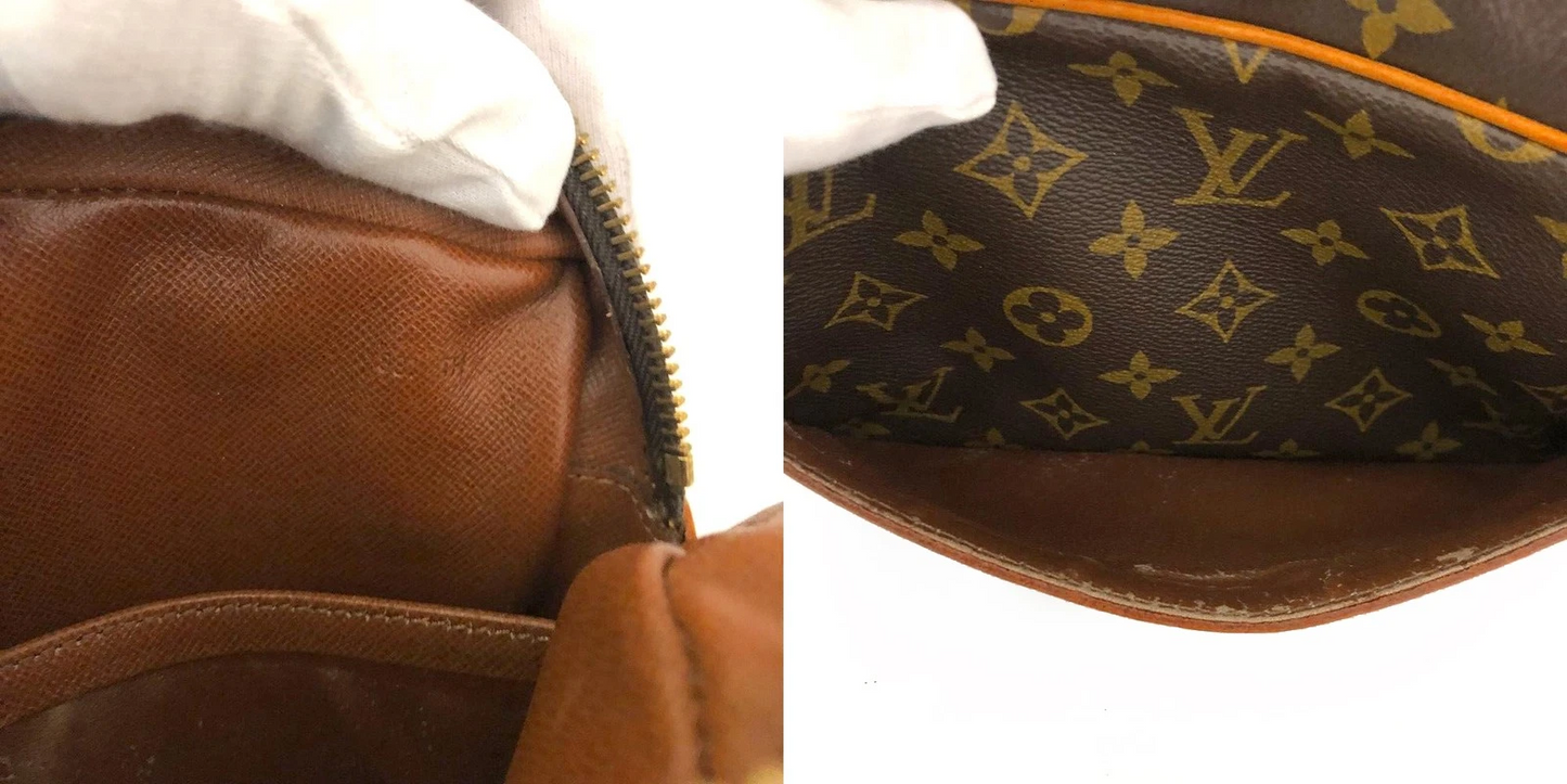 EGA Louis Vuitton Monogram Compiegne 23 Clutch Hand Bag Brown/8CG0548