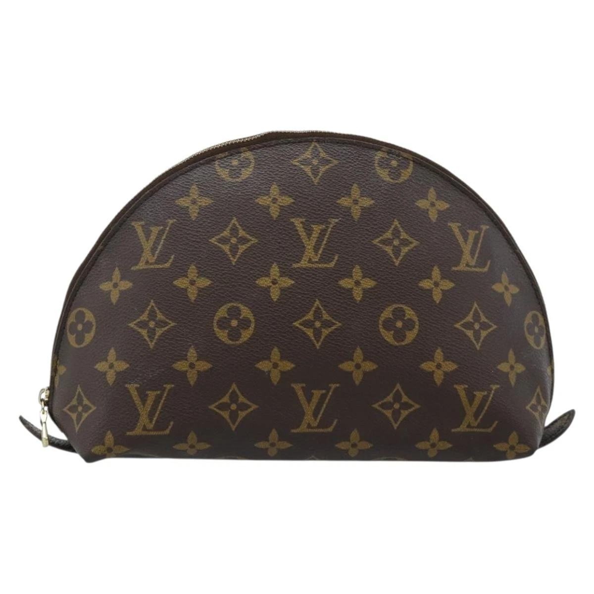 $620 2002 LOUIS VUITTON Monogram Trousse Demi Ronde TH0022