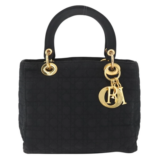 $5100 Dior Nylon Cannage Medium Lady Dior Black