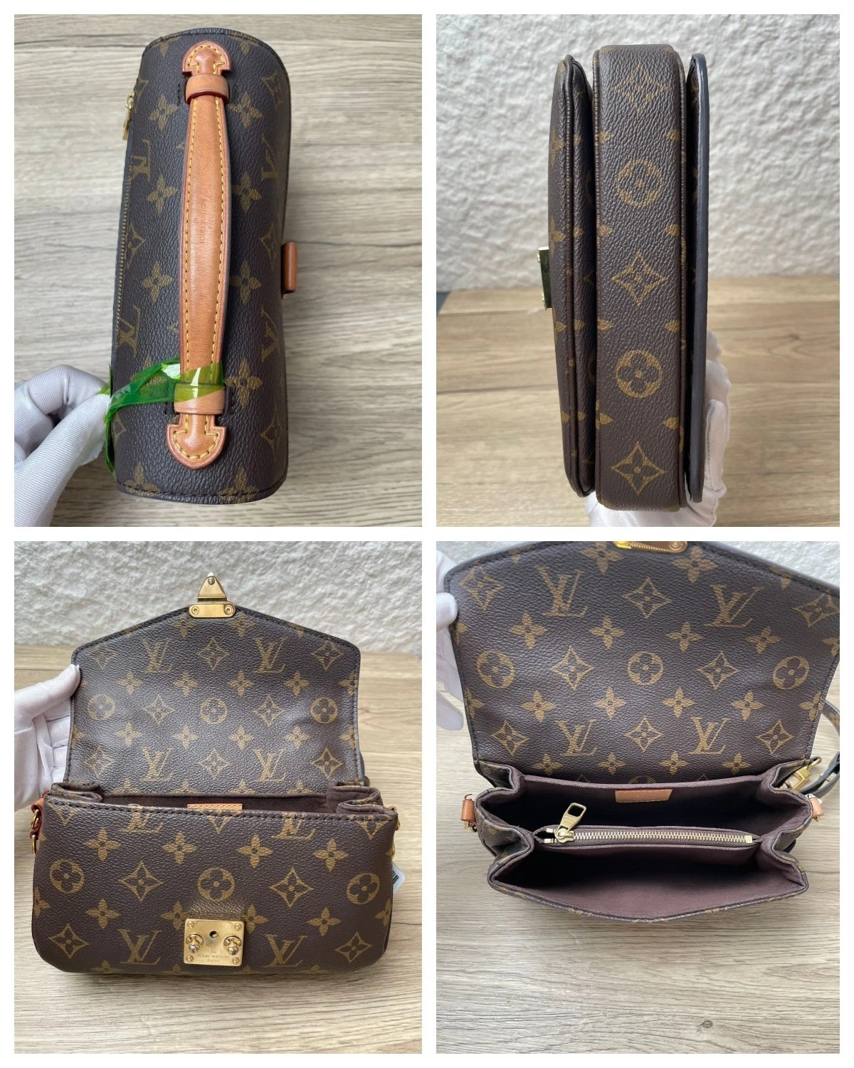 $3350 RFID Louis Vuitton Monogram Pochette Metis East West