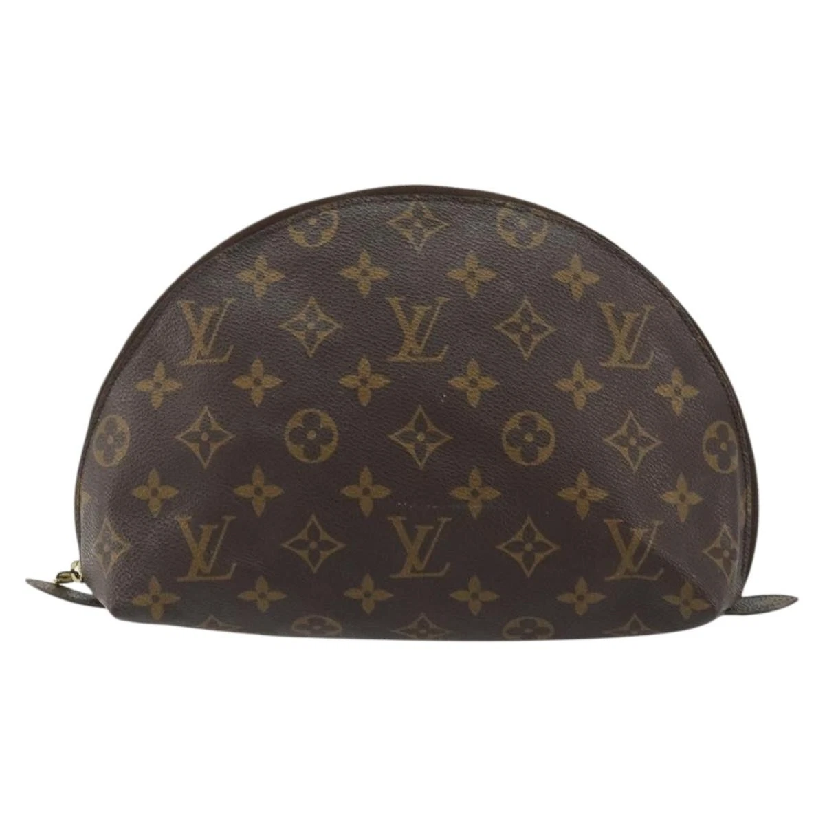 $620 2002 LOUIS VUITTON Monogram Trousse Demi Ronde TH0092
