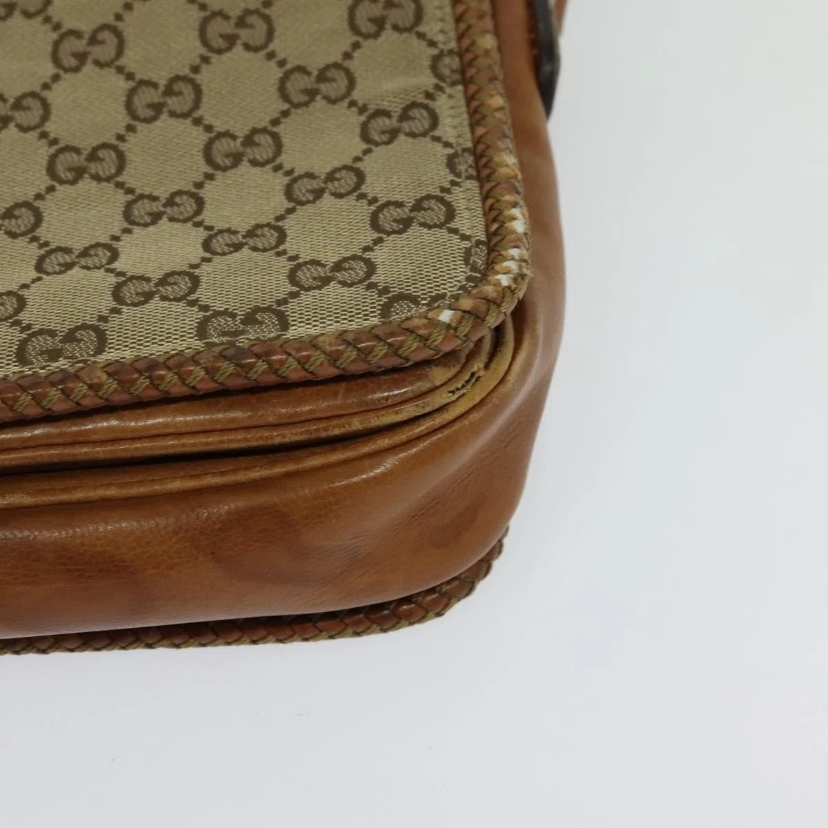 $1890 GUCCI Marrakech Messenger Bag GG Canvas Medium