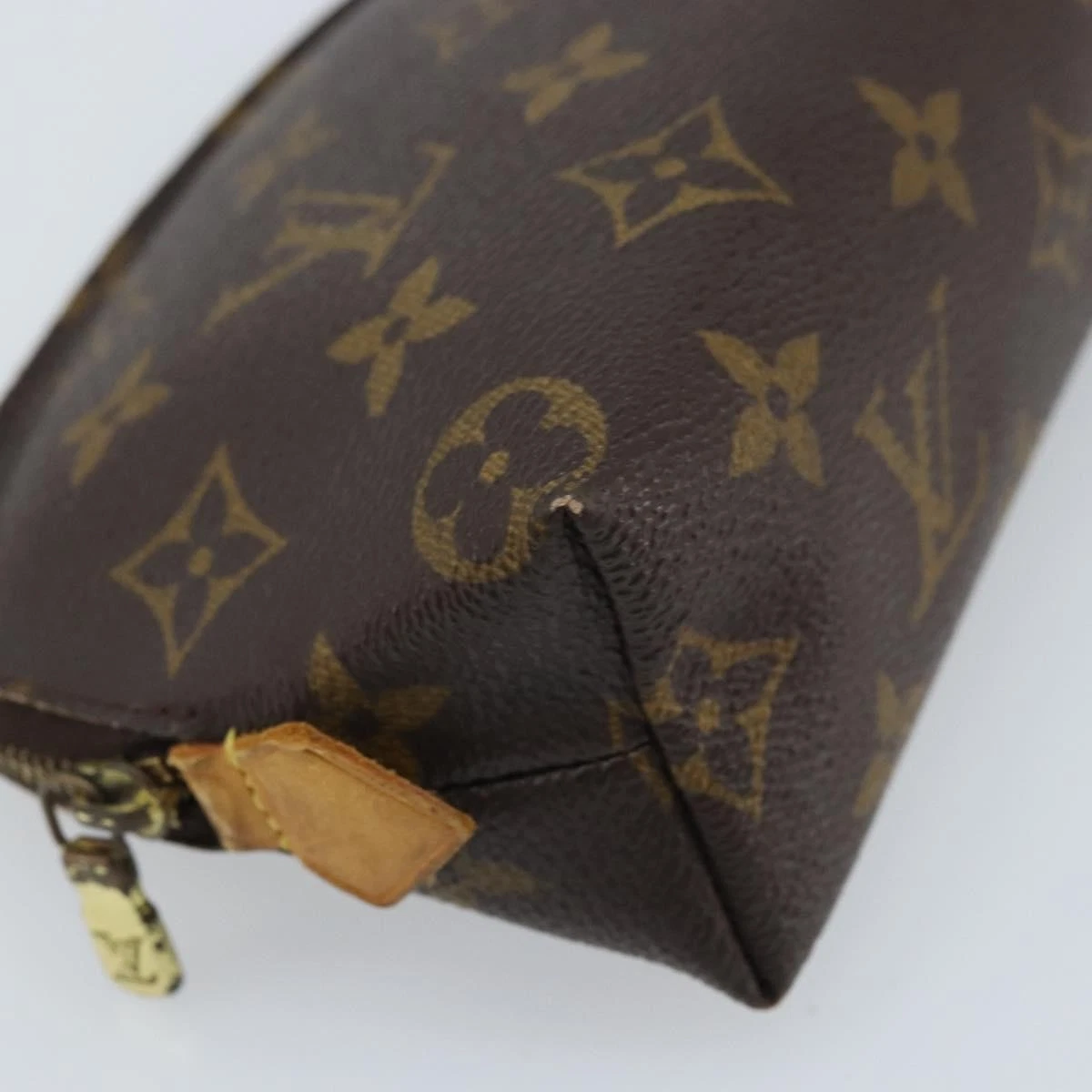 LOUIS VUITTON Monogram Pochette Cosmetic PM Pouch M43998 LV Auth BA11615