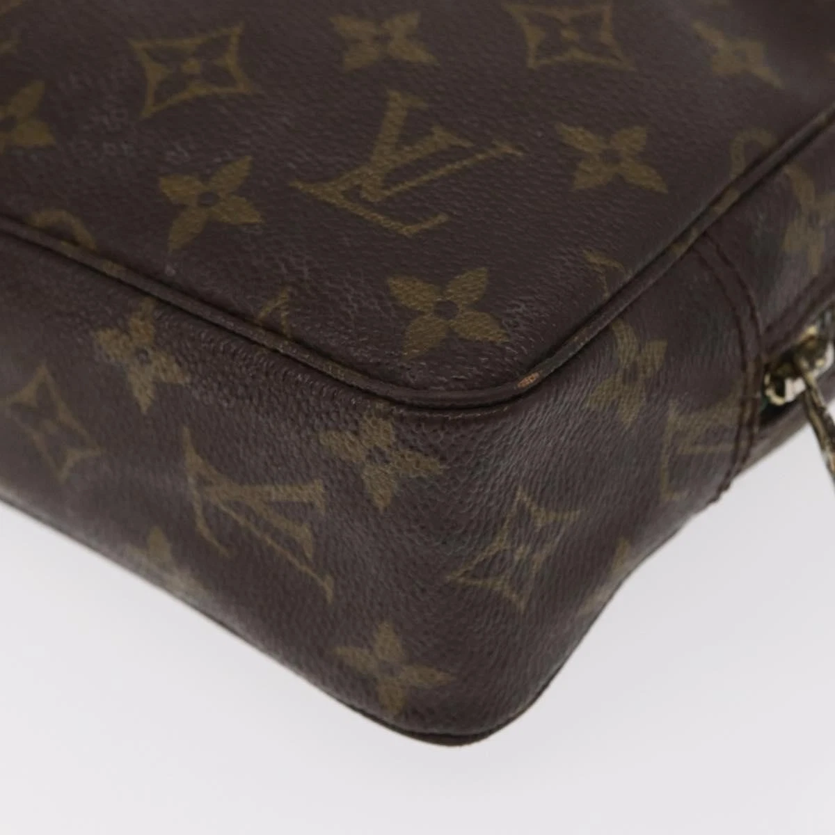 $600 1985 LOUIS VUITTON Monogram Trousse Toilette 23 Clutch Bag 853