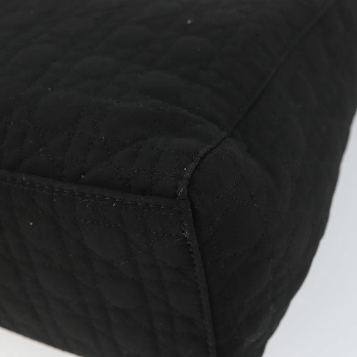 $5100 Christian Dior Nylon Cannage Medium Lady Dior Black Gold