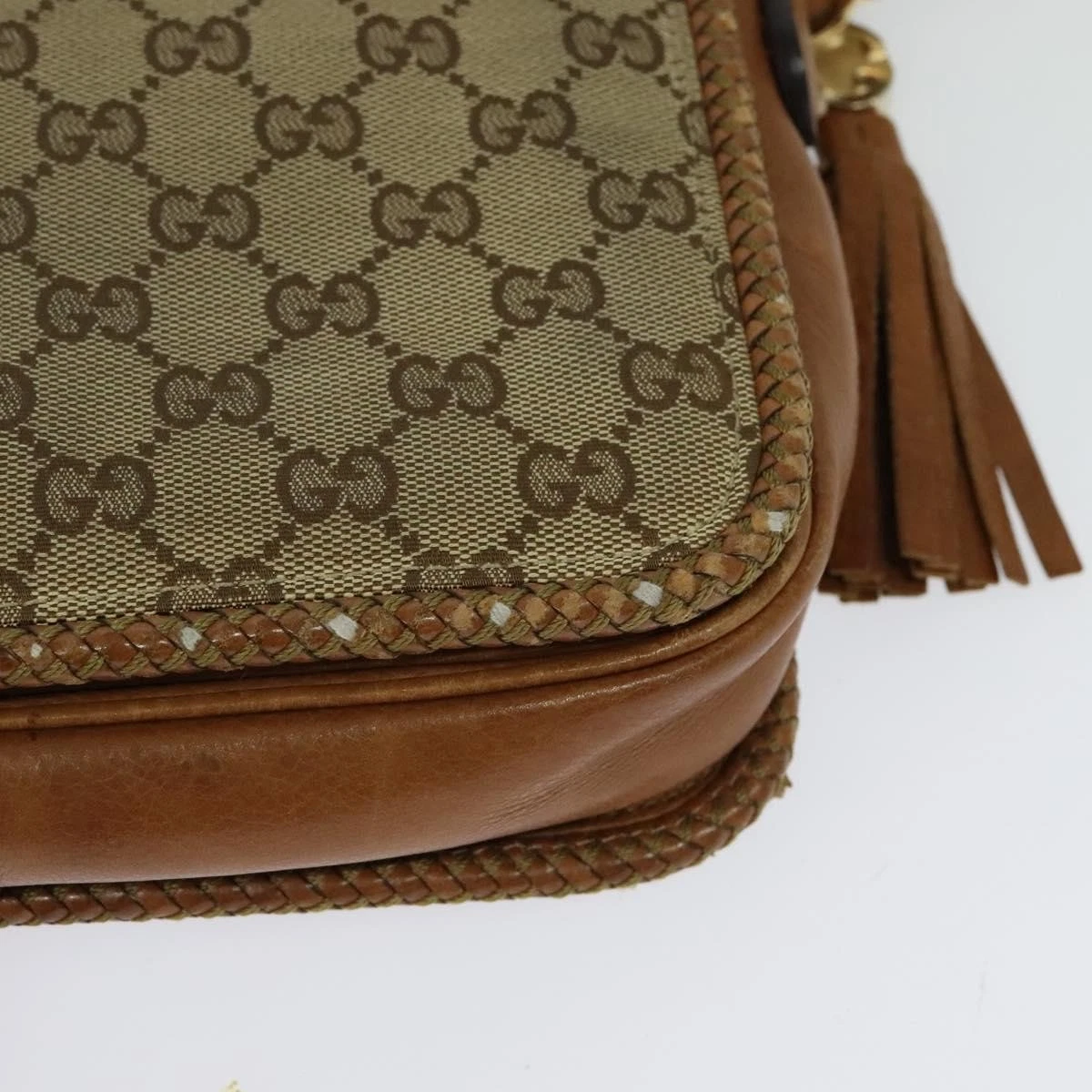 $1890 GUCCI Marrakech Messenger Bag GG Canvas Medium