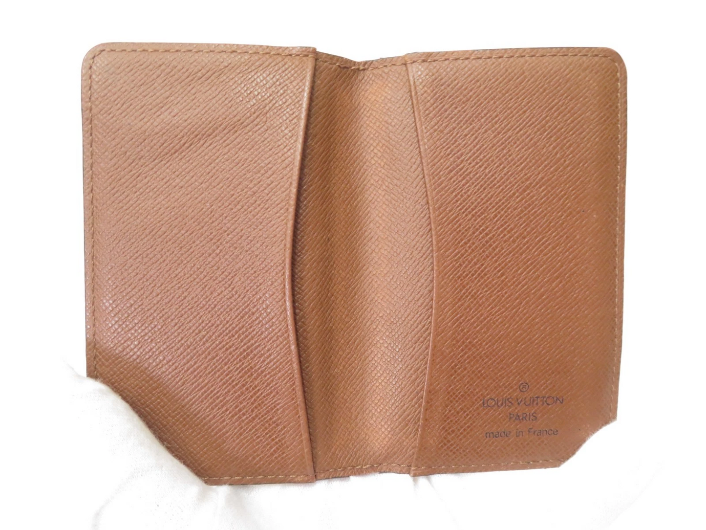 Authentic LOUIS VUITTON Monogram Pocket Organizer de Poche Card Case F#50764