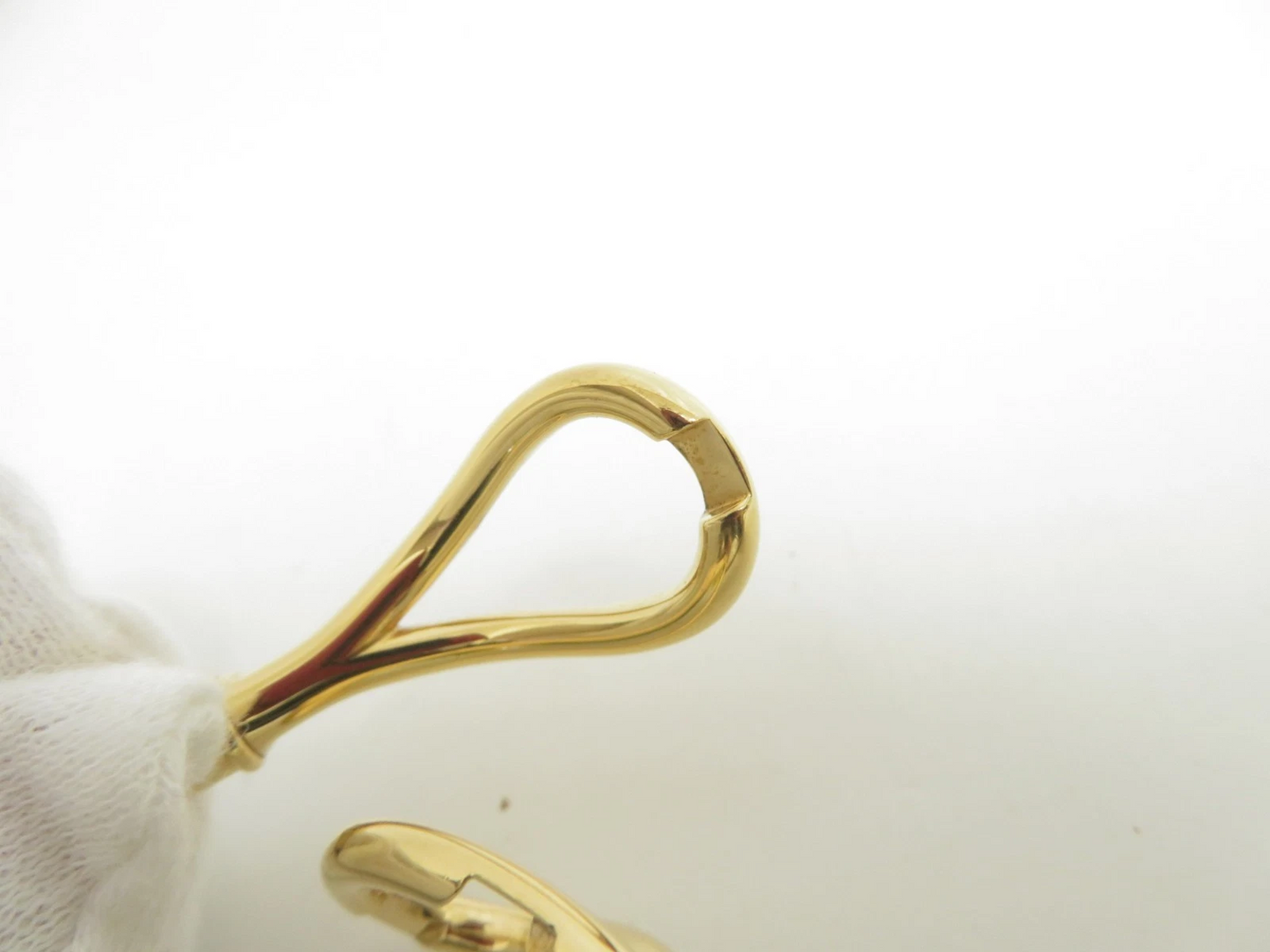 $460 Hermes Natural Bridle Atame Bracelet Gold Brown