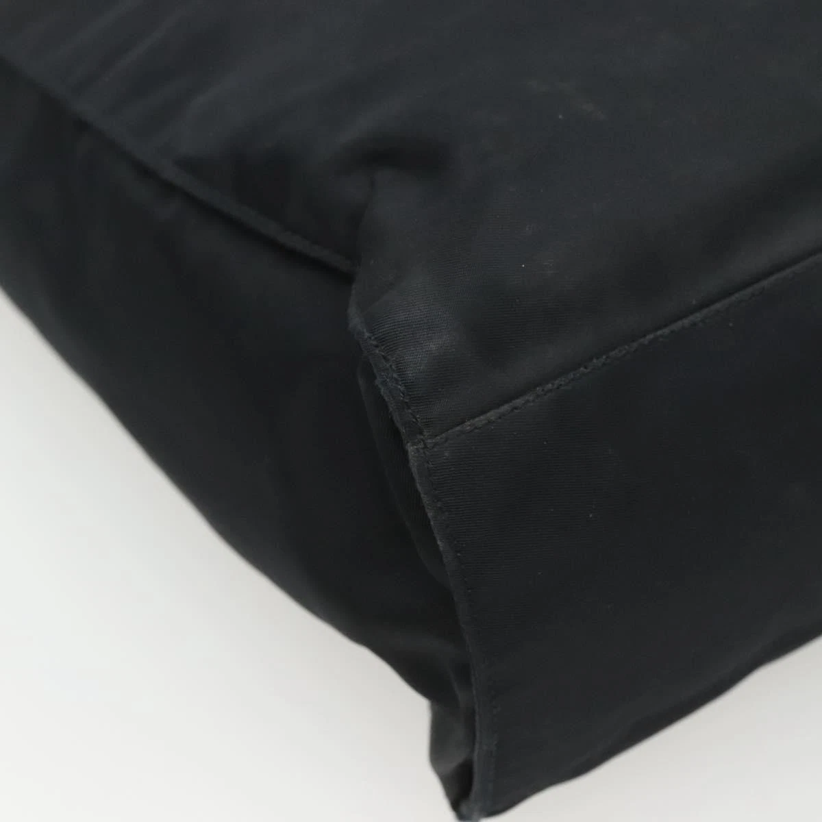 $1250 PRADA Nylon Tessuto Opaline Tote Black