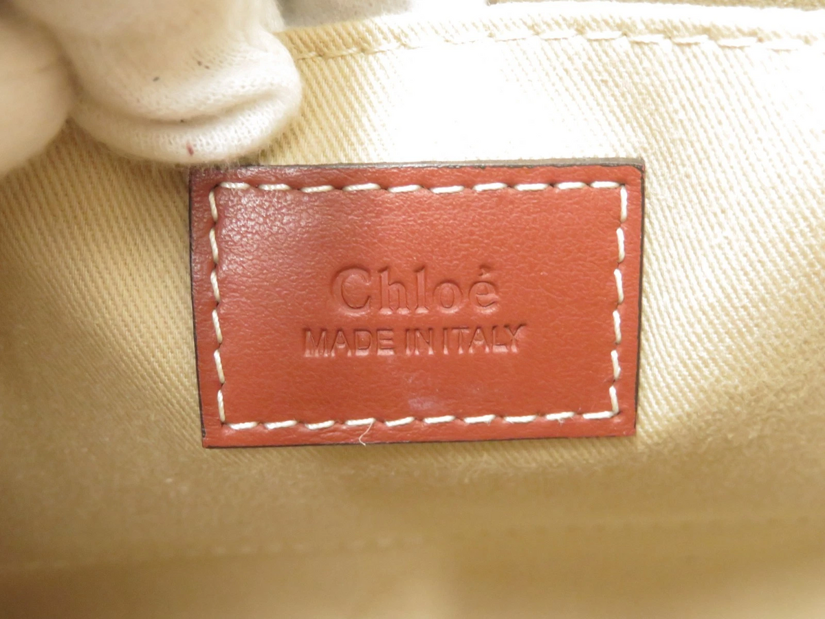 $990 2021 Chloe Woody Canvas Small Tote Bag C04T4P