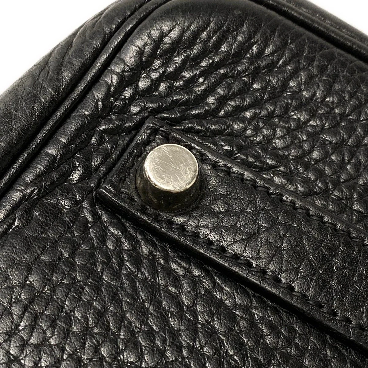 HERMES Birkin 35 Black Togo Square J Handbag