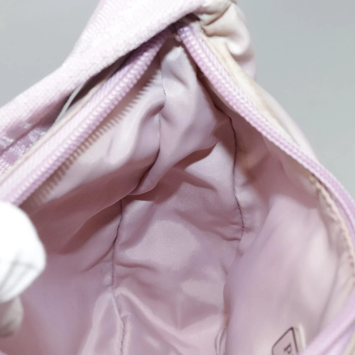 $1320 PRADA Tessuto Nylon Hobo Mini Pink Lilac