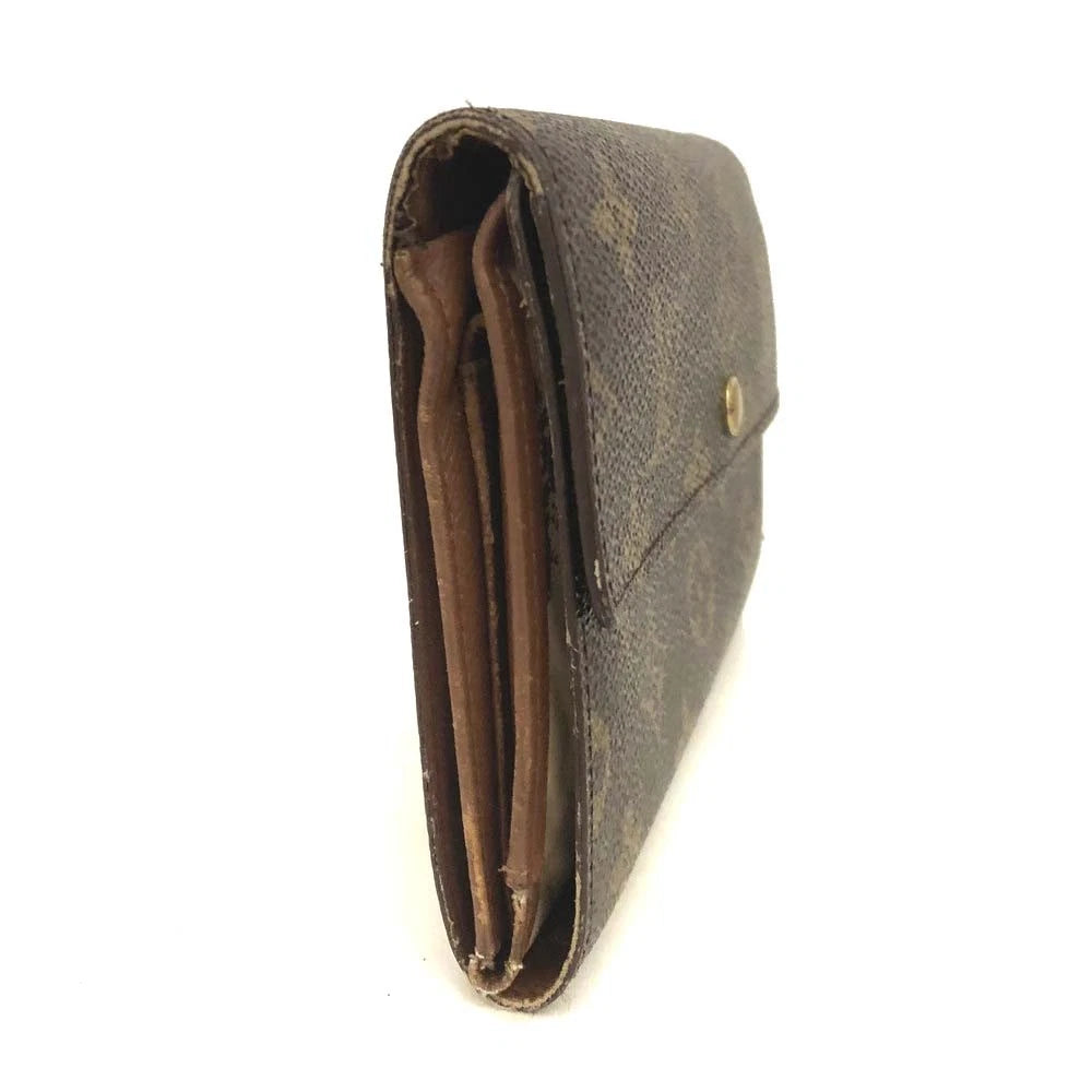 Louis Vuitton Monogram Porte Tresor Etui Papiers Trifold Wallet SP0385