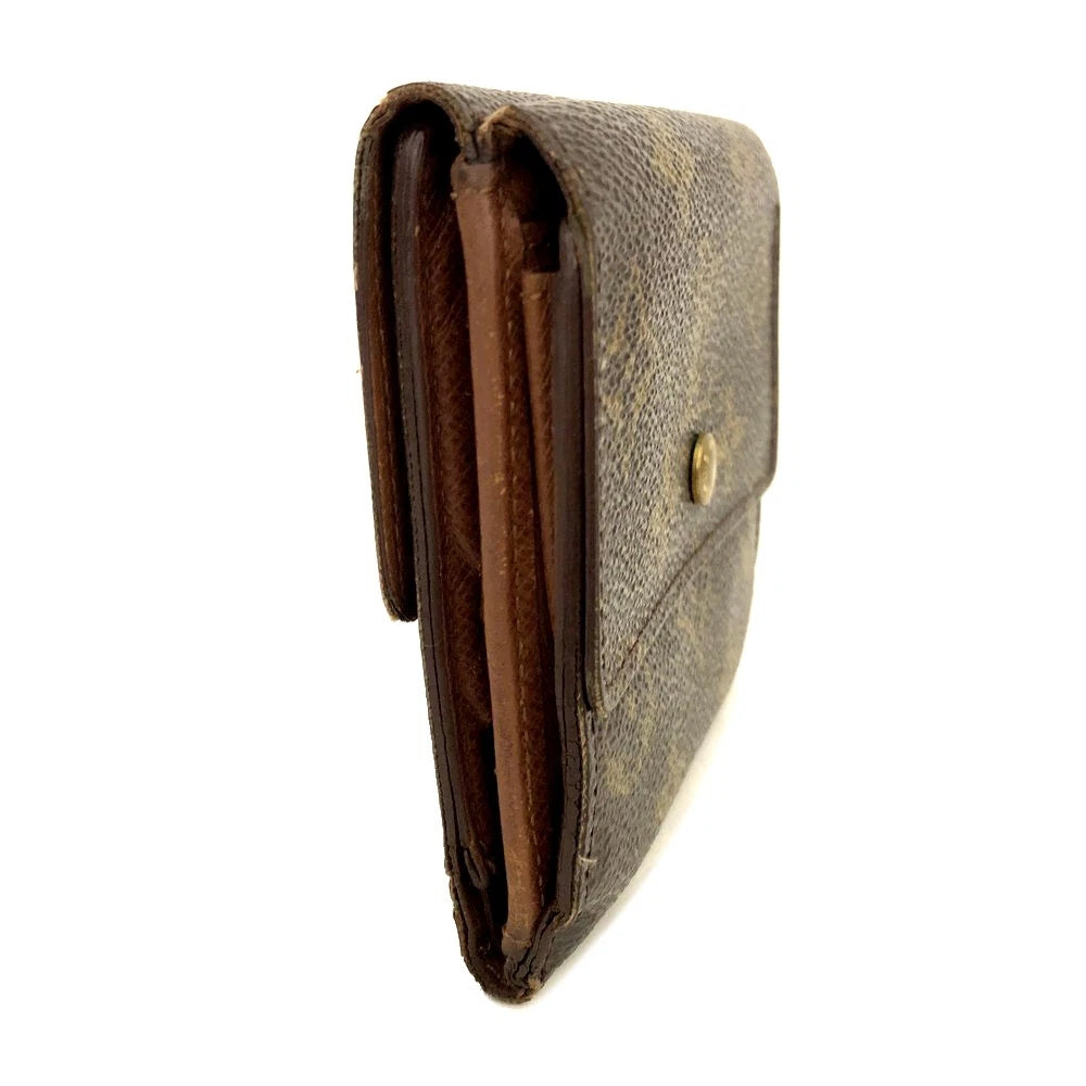 Louis Vuitton Monogram Portefeiulle Elise Trifold Wallet Brown SP0010