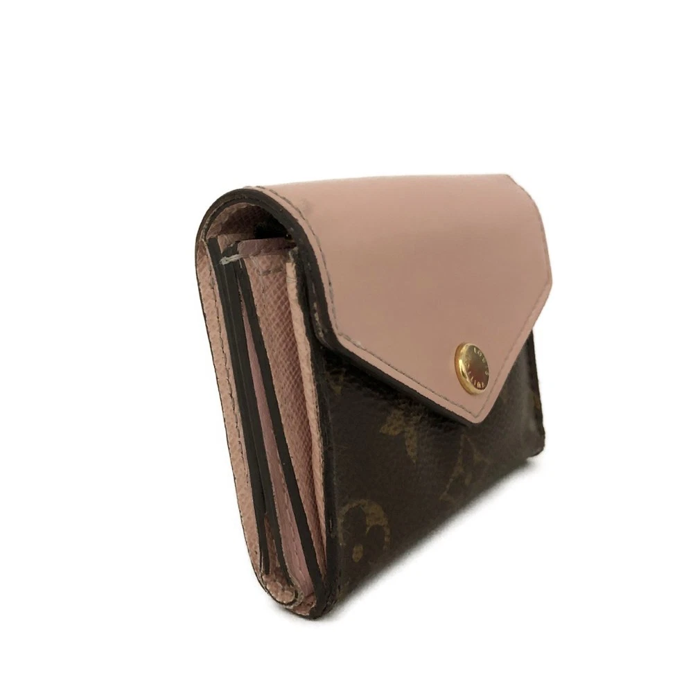 $625 2020 Louis Vuitton Monogram Zoe Wallet Pink Rose Ballerine MI0240