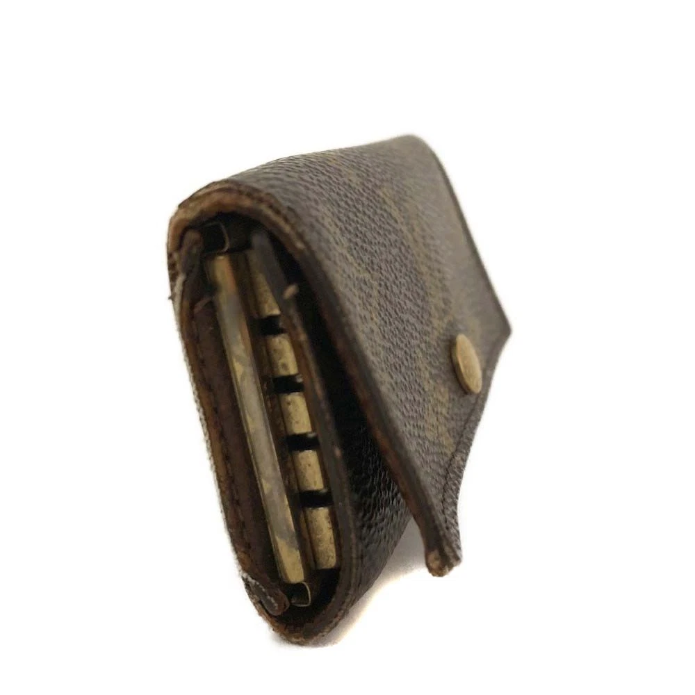 $345 Louis Vuitton Monogram Multicles 4 Ring Key Case Brown FL0092