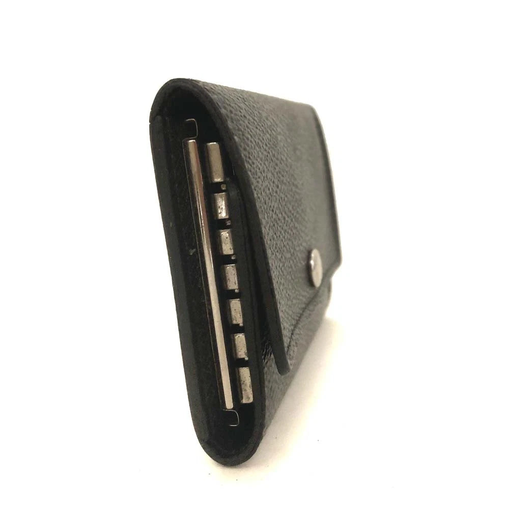 Louis Vuitton Damier Graphite Multicles 6 Ring Key Case Black CT0185