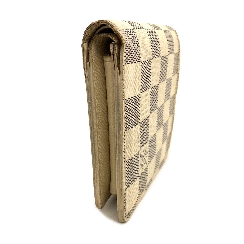 $675 2007 Louis Vuitton Damier Azur Marco Bifold Wallet CA0017