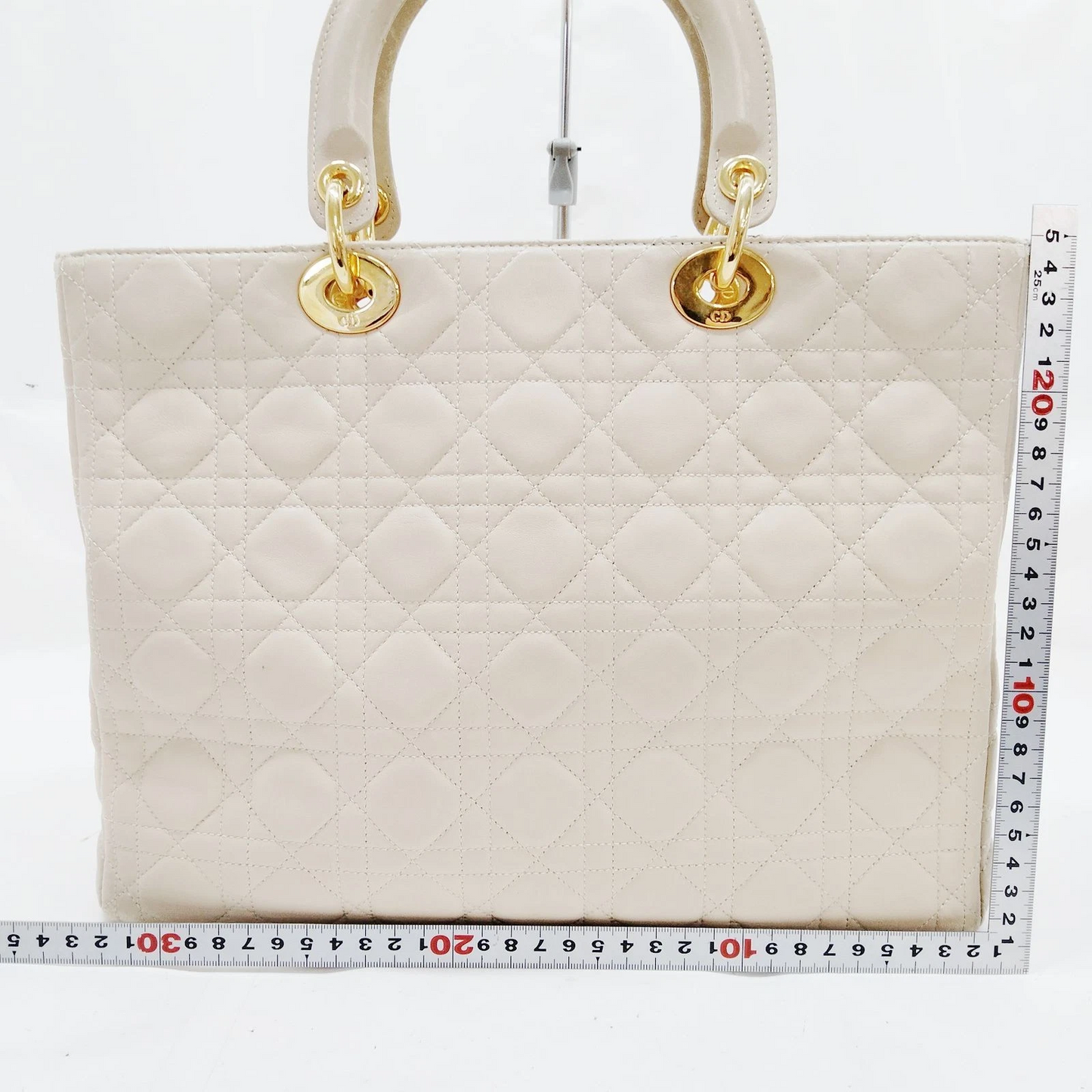 Christian Dior Hand Bag Beige Leather MA1927