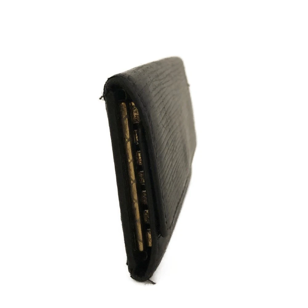 $445 Louis Vuitton Epi Multicles Leather 6 Ring Key Case Black CA0014