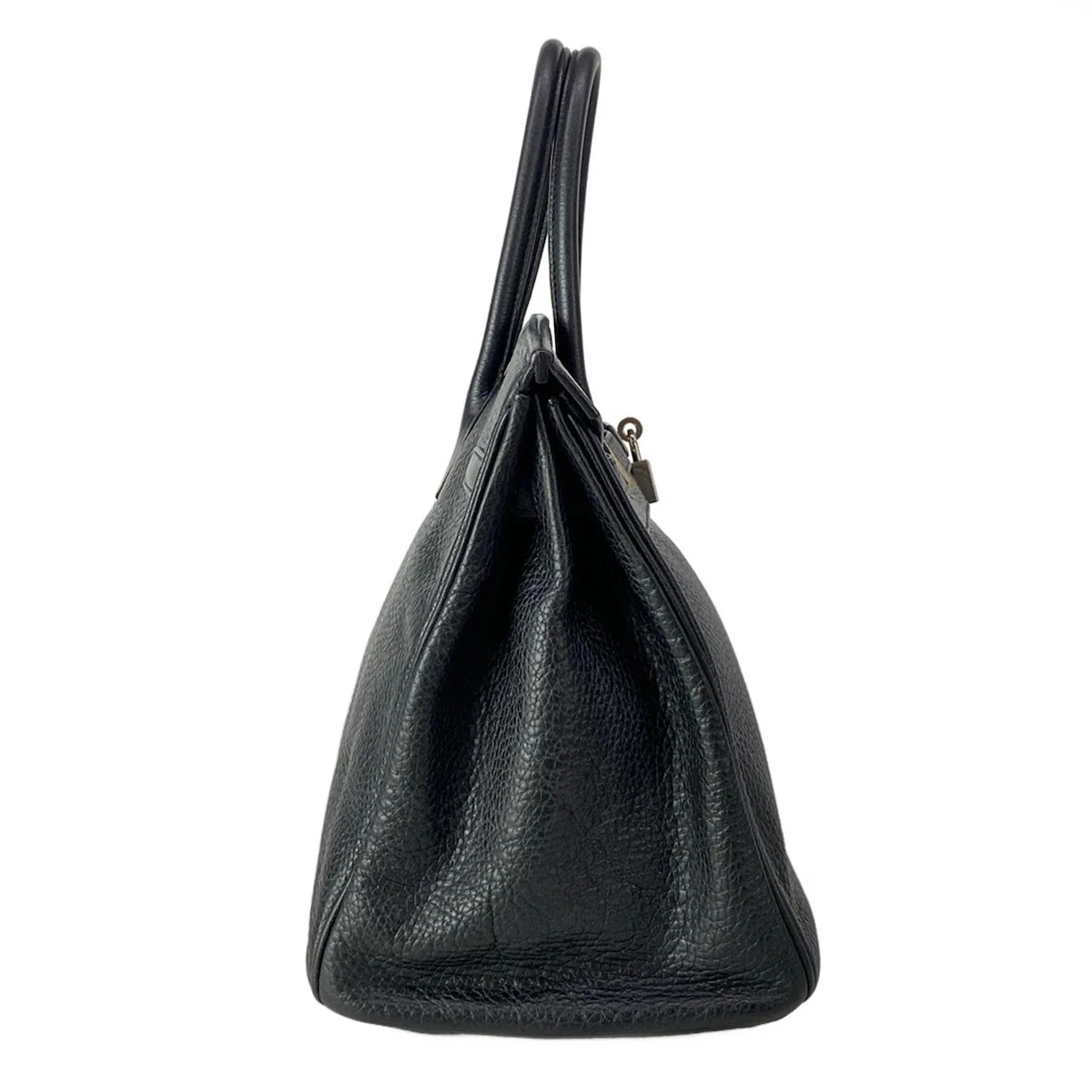 HERMES Birkin 35 Black Togo Square J Handbag