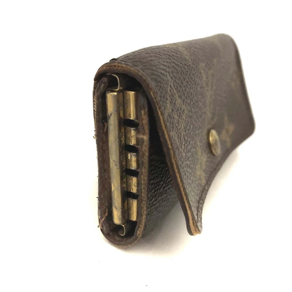 Louis Vuitton Monogram Multicles 4 Ring Key Case Brown FL0025