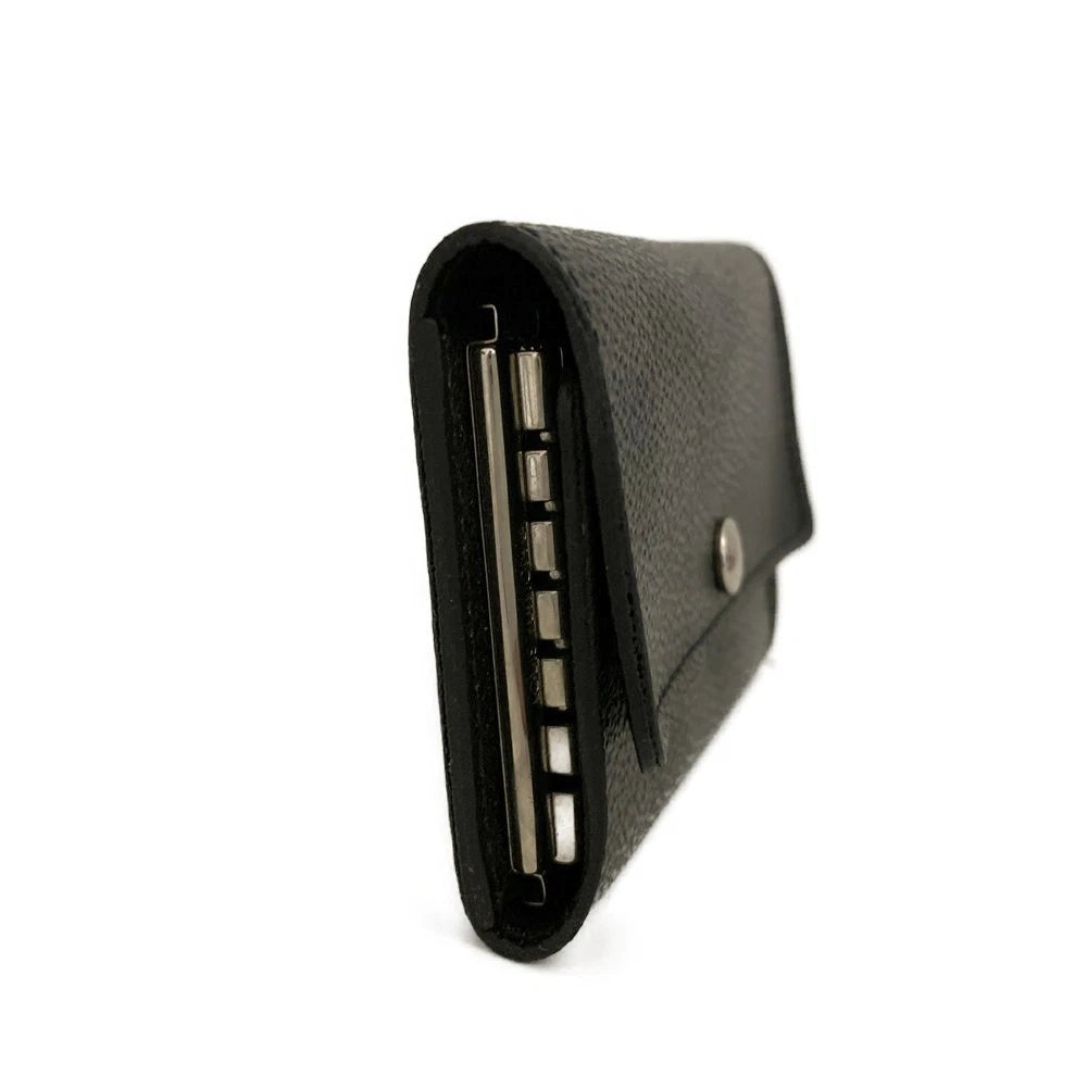 Louis Vuitton Damier Graphite Multicles 6 Ring Key Case Black CT4104