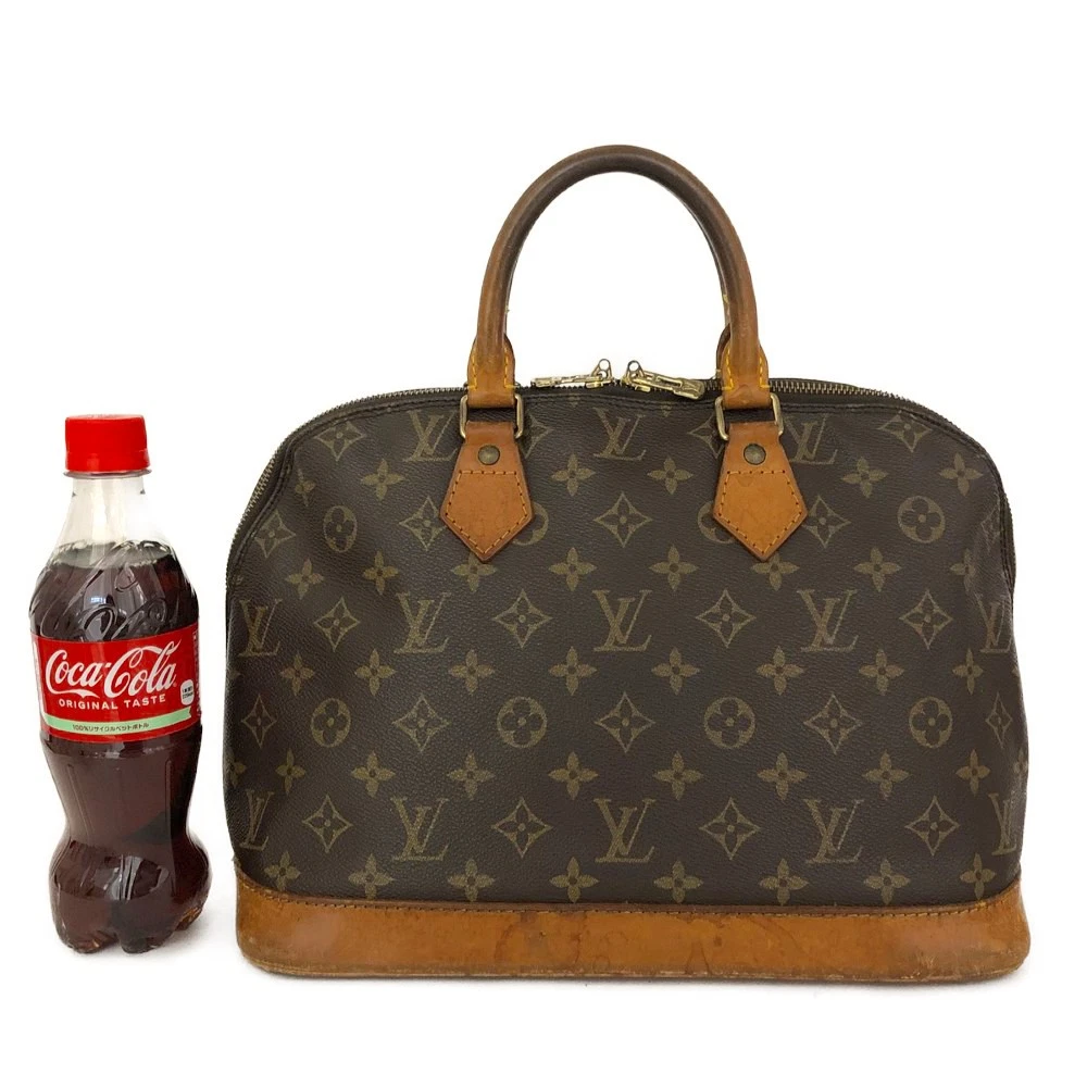 Louis Vuitton Monogram Alma Tote Hand Bag Purse Brown/6CH0850