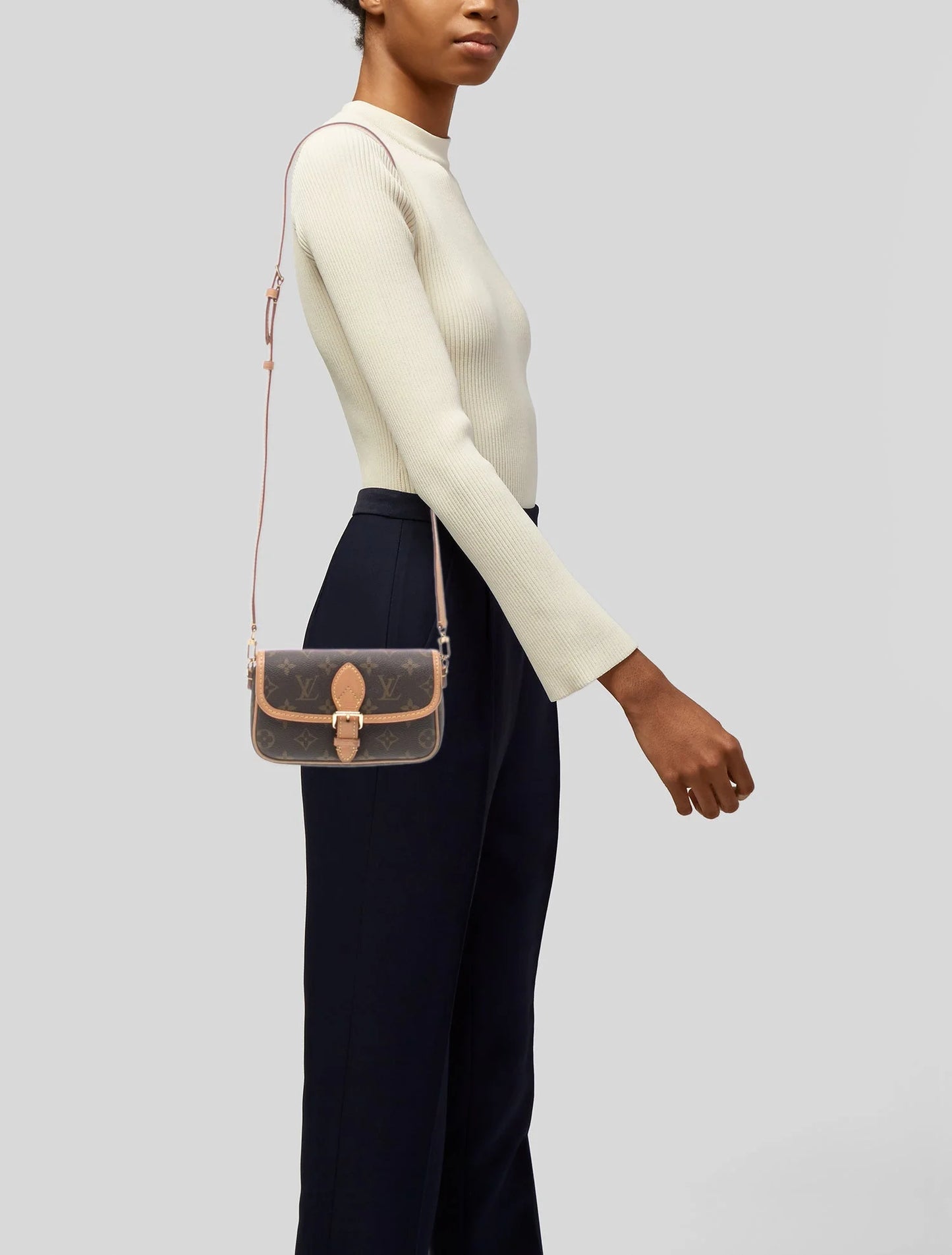 $2170 Louis Vuitton Monogram Nano Diane
