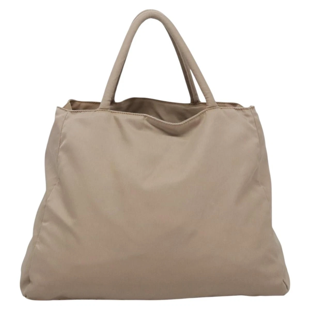 $1250 PRADA Tessuto Nylon City Tote Beige