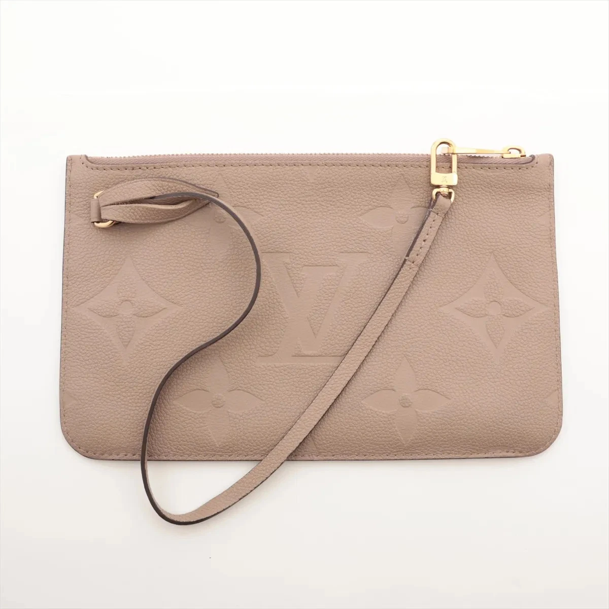 Louis Vuitton monogram empreinte Neverfull MM M45686 Beige Pouch Unknown serial