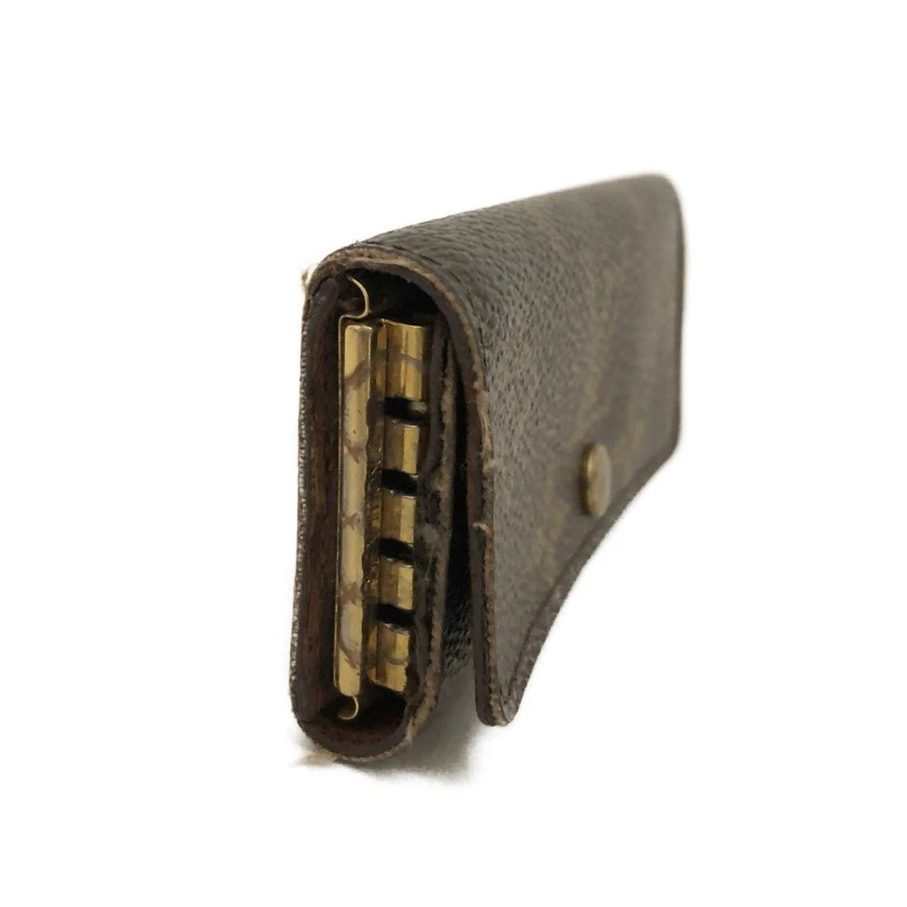 Louis Vuitton Monogram Multicles 4 Ring Key Case Brown FL0084