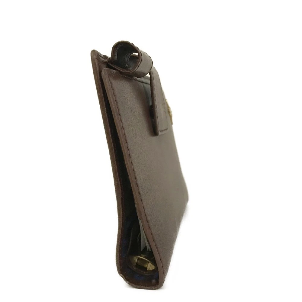 Vivienne Westwood Tiny Orb Leather Notebook Cover Brown