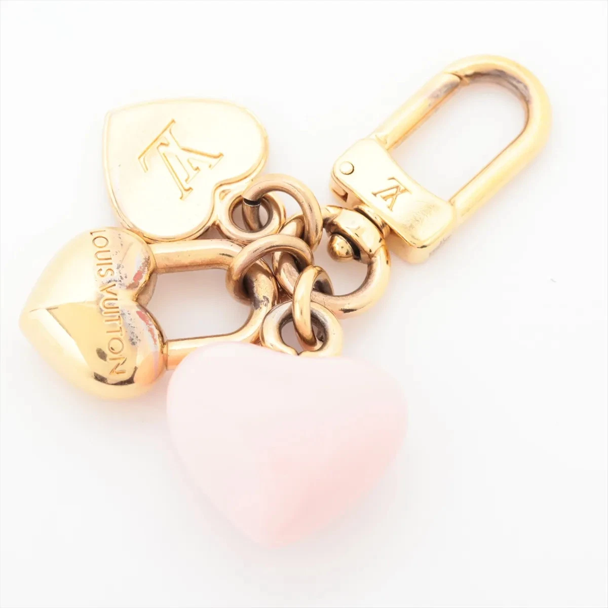 Louis Vuitton M01554 micro charm LV heart AK4283 Charm Resin x GP Gold x pink