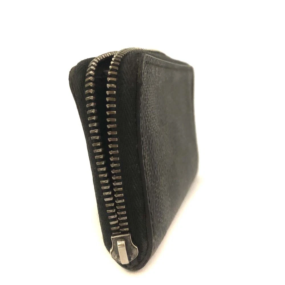 EGA Louis Vuitton Damier Graphite Zippy Zip Coin Purse Wallet Black/3CH0364
