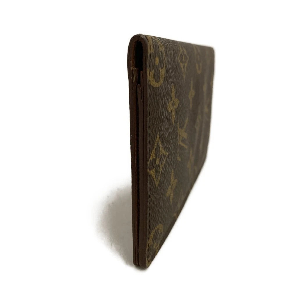 Louis Vuitton Monogram Porte Valeurs Cartes Credit Long Wallet Brown CT1928