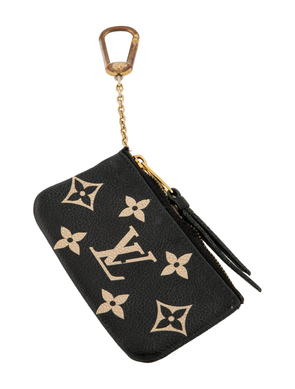 $530 Louis Vuitton Bicolor Key Holder Pochette Cles