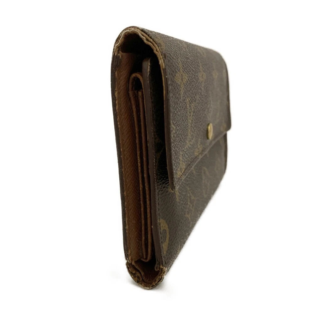$795 2000 Louis Vuitton Monogram Porte Trésor Etui Papiers Wallet SP0030