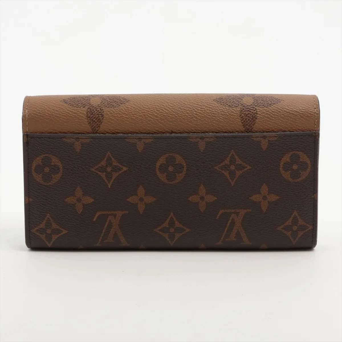 Louis Vuitton Giant Monogram Reverse Portefeuille Sarah M80726 Marron Long Walle