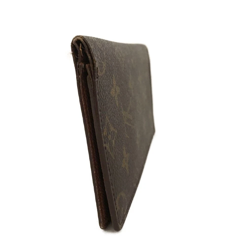 $440 Louis Vuitton Monogram Porte Valeurs Cartes Credit Wallet CT0979