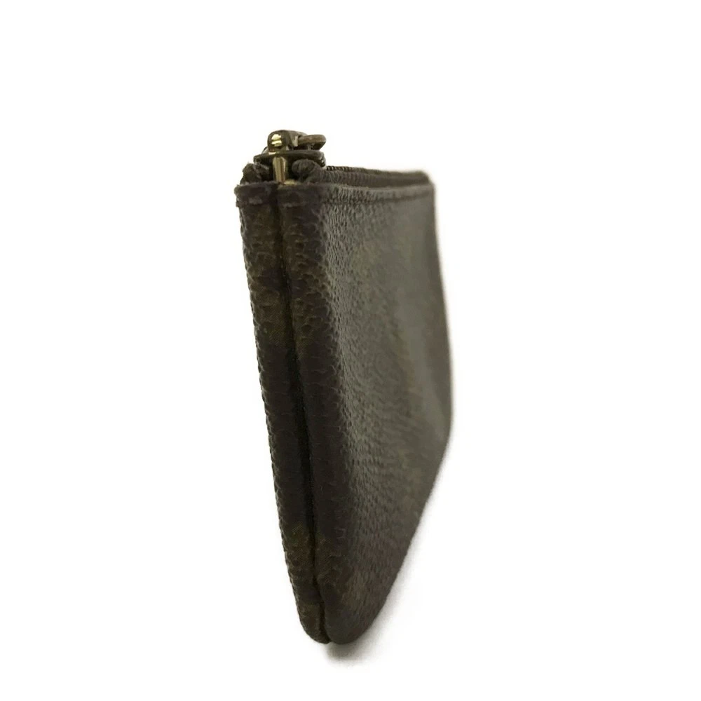 Louis Vuitton Monogram Pochette Cles Wallet Coin Purse Brown CA0956