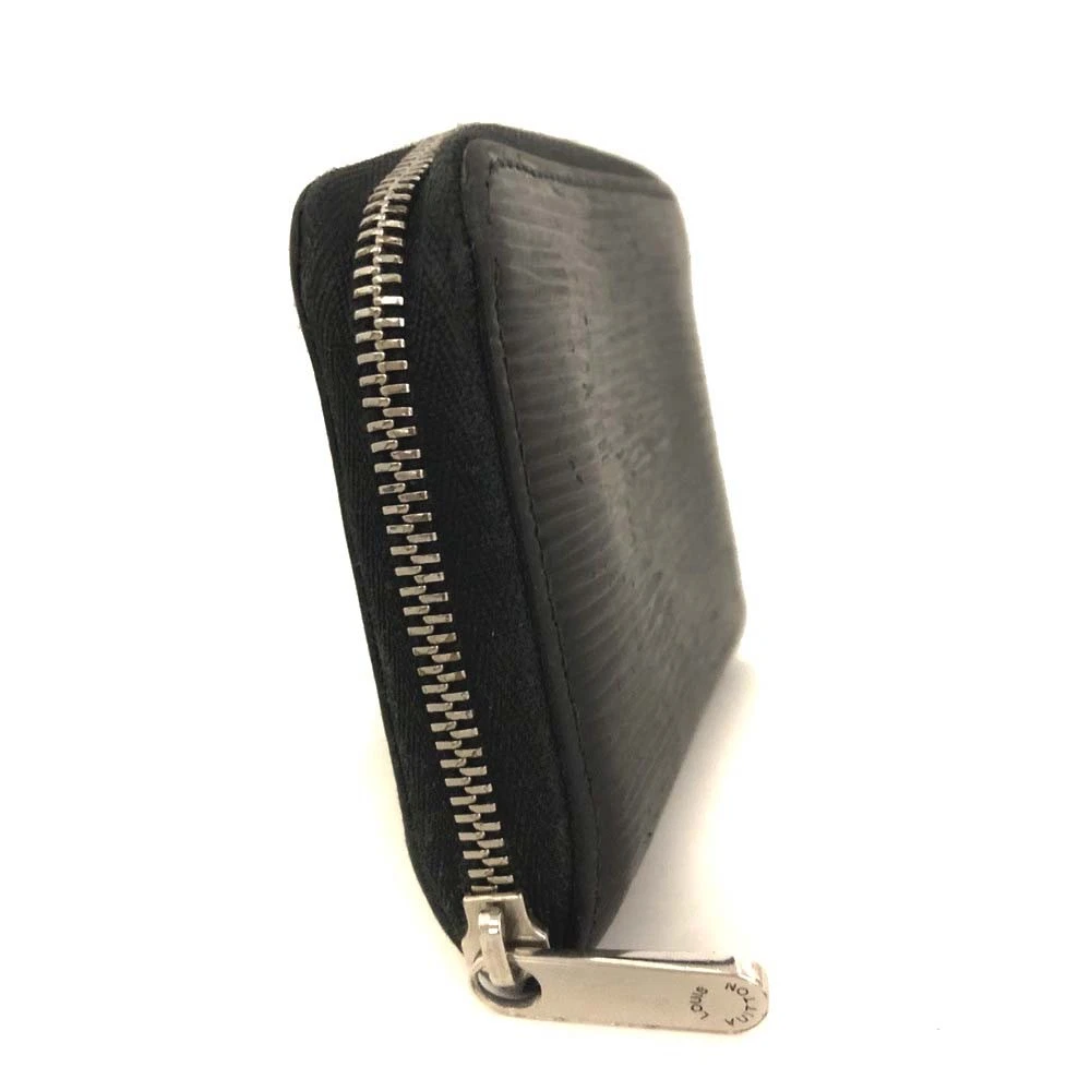 $540 2012 Louis Vuitton Epi Zippy Coin Purse Black SN2122