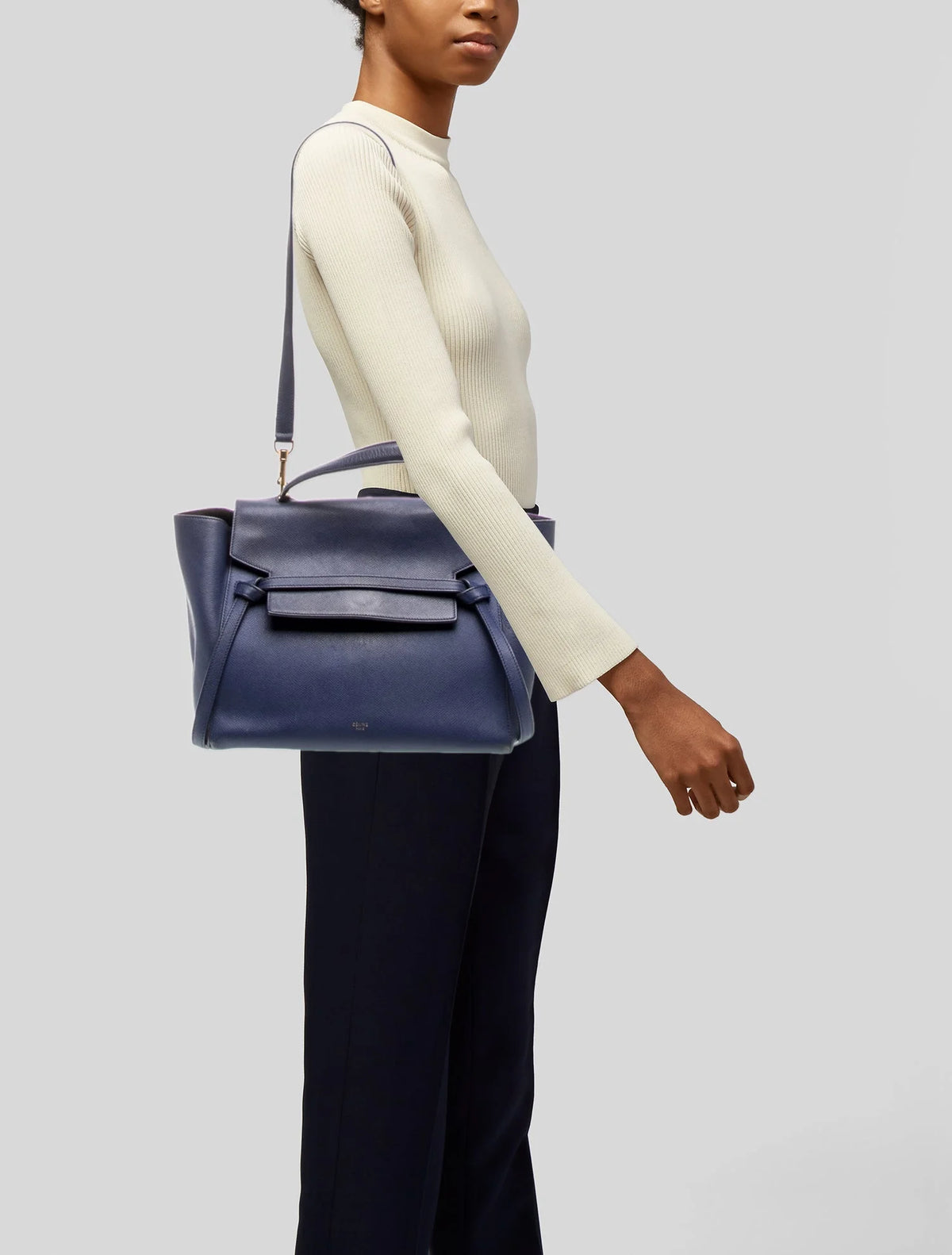 $2850 Celine Leather Belt Bag Mini 10021134