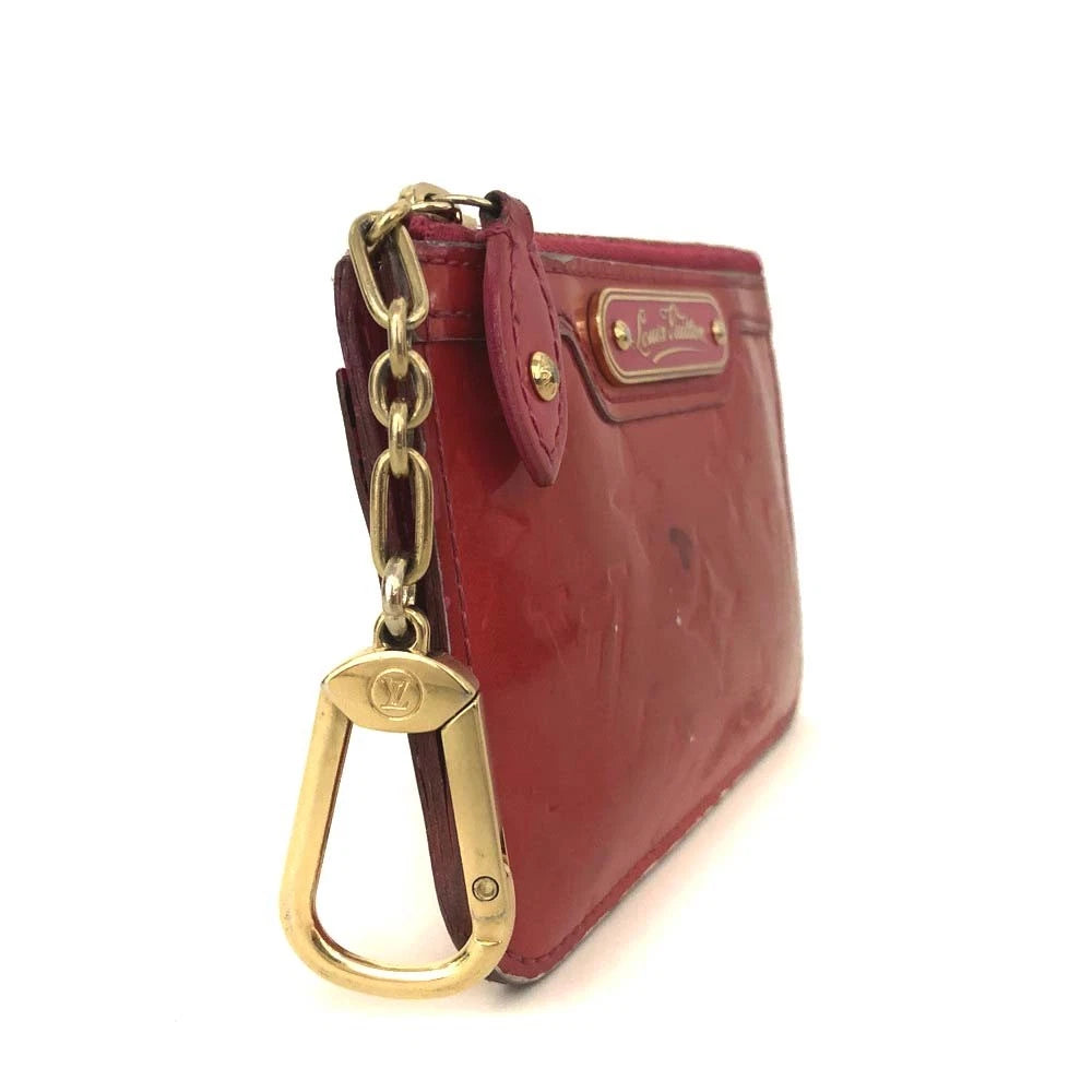 Louis Vuitton Monogram Vernis Pochette Cles NM Wallet Coin Purse CA5008