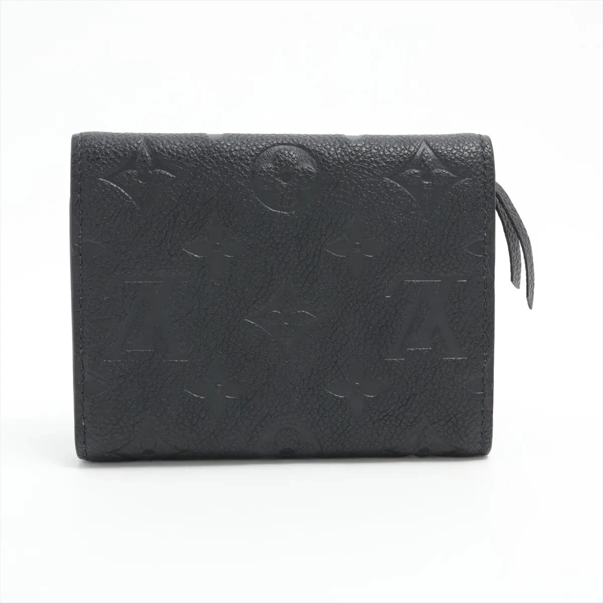 $780 Louis Vuitton Empreinte Portefeuille Victorine Noir Compact Wallet 10021122