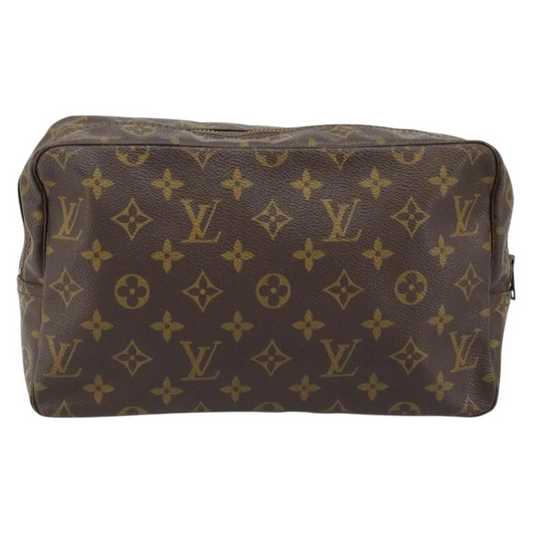 $600 LOUIS VUITTON Monogram Trousse Toilette 28 Clutch Bag VINTAGE