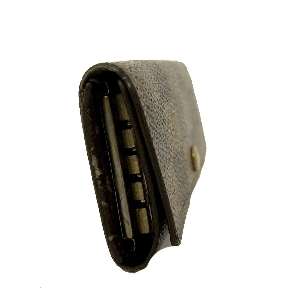 Louis Vuitton Damier Multicles 4 Ring Key Case Black  TH0010