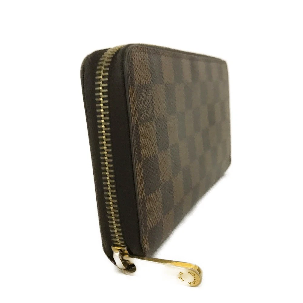 Louis Vuitton Damier Zippy Zip Around Long Wallet Purse Brown/3CH1202