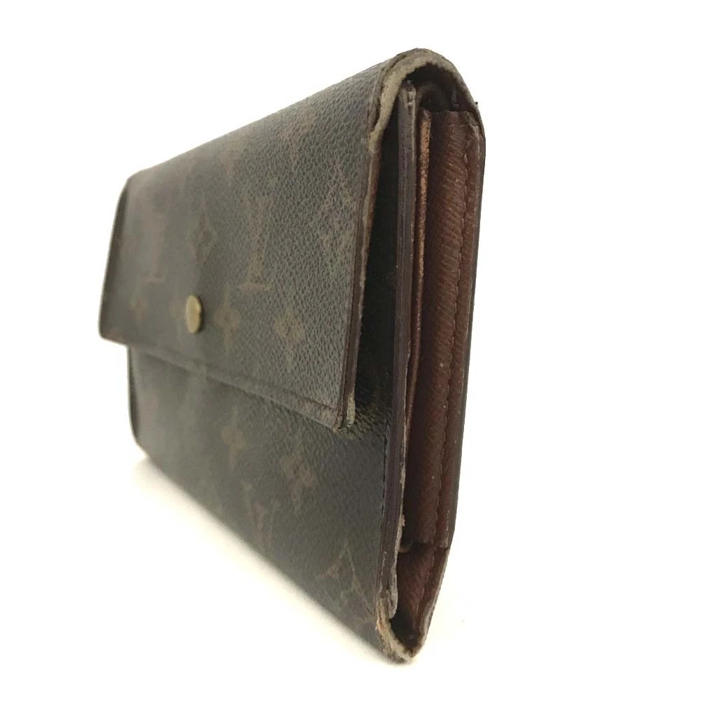 Louis Vuitton Monogram Porte Tresor International Long Wallet Brown TH1909